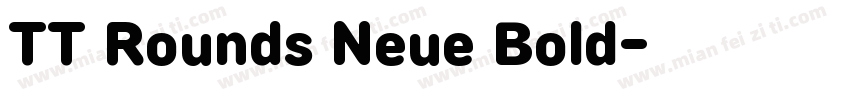 TT Rounds Neue Bold字体转换